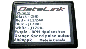 TM1708-K Data Link - Interface between J1708 Bus data stream and tachograph